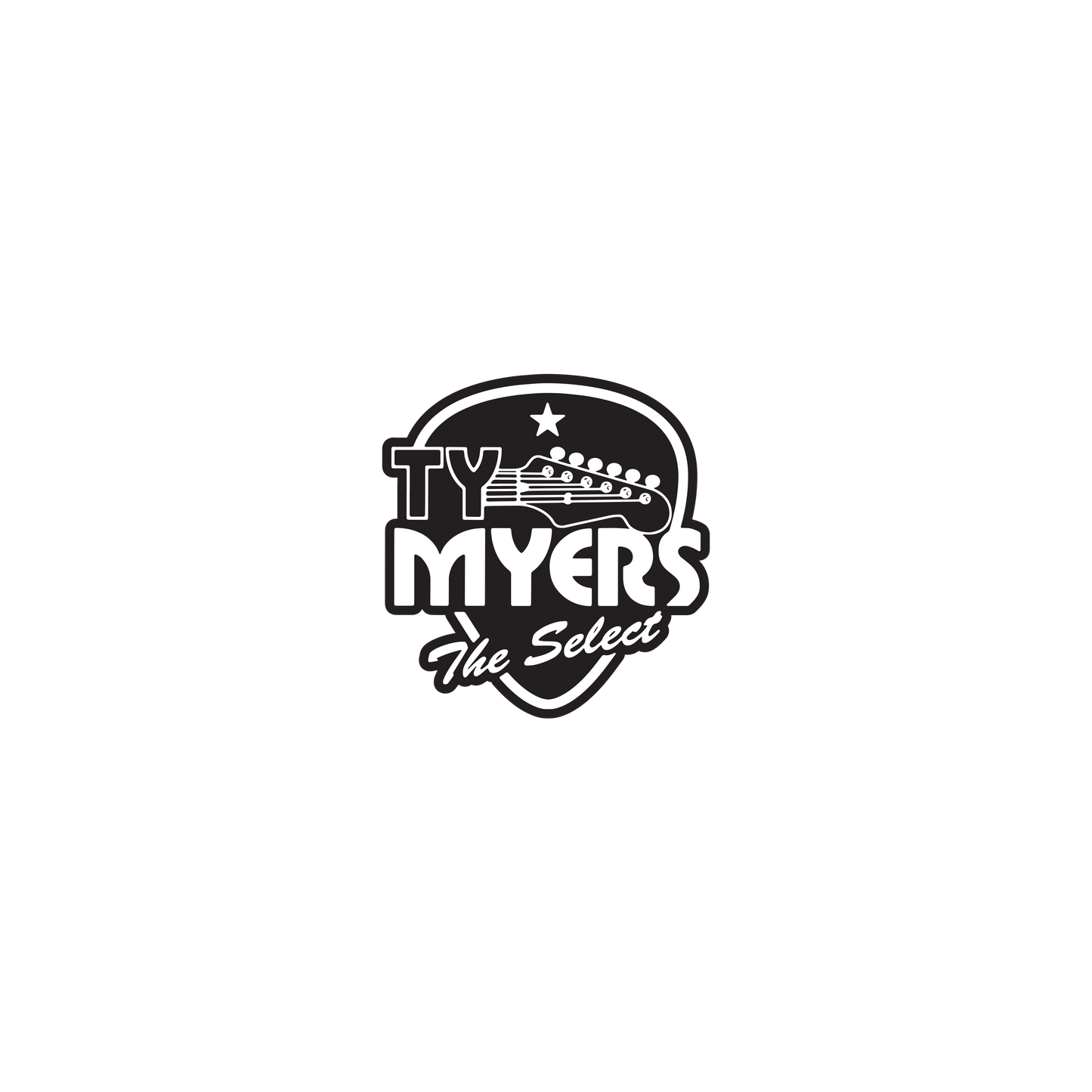 Ty Myers Guitar Pick Sticker