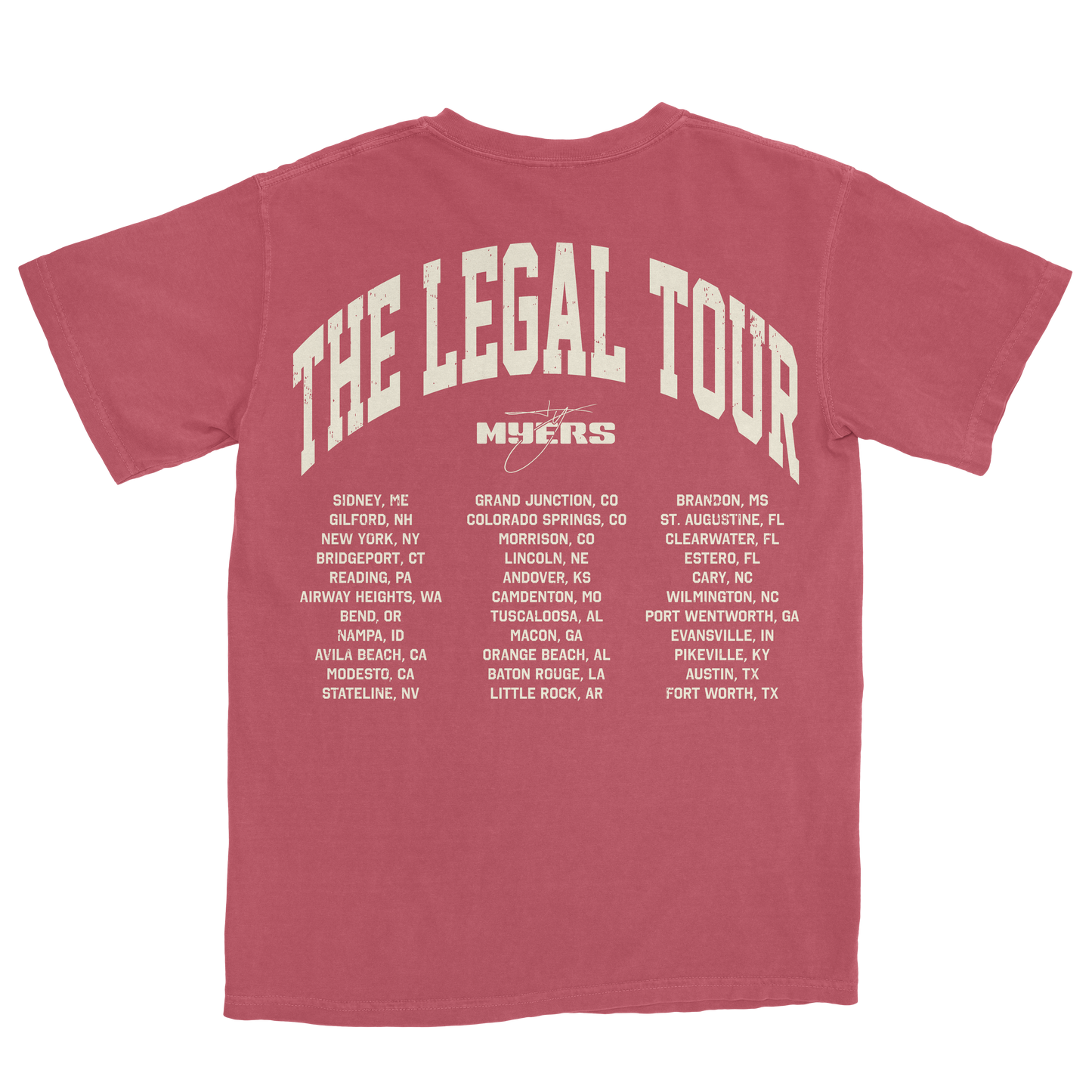 Red 'Let Em Talk' Legal Tour Tee (Pre-Order)