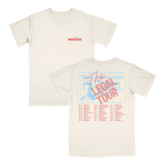 Natural 'License' Legal Tour Tee (Pre-Order)
