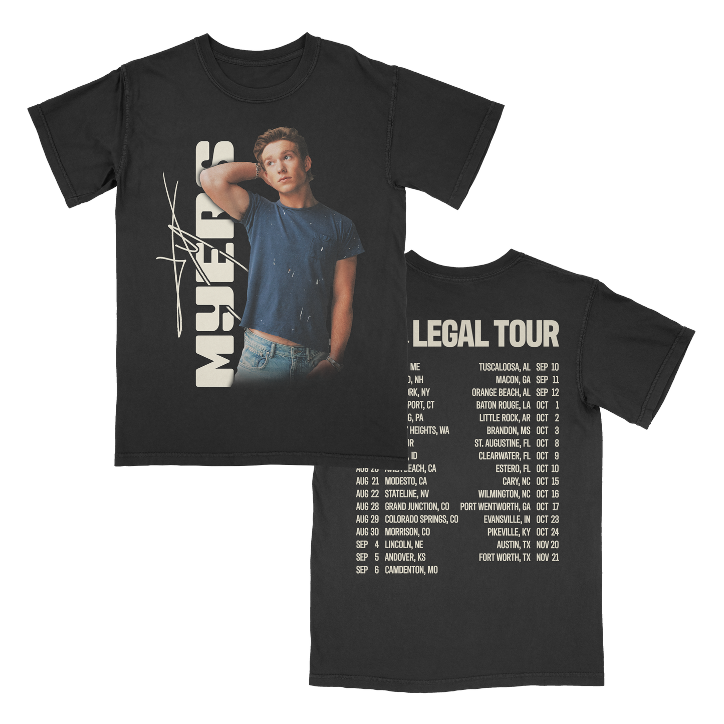 Black Photo Legal Tour Tee (Pre-Order)