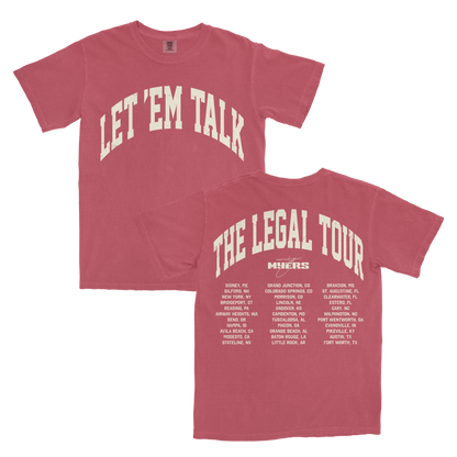 Red 'Let Em Talk' Legal Tour Tee (Pre-Order)