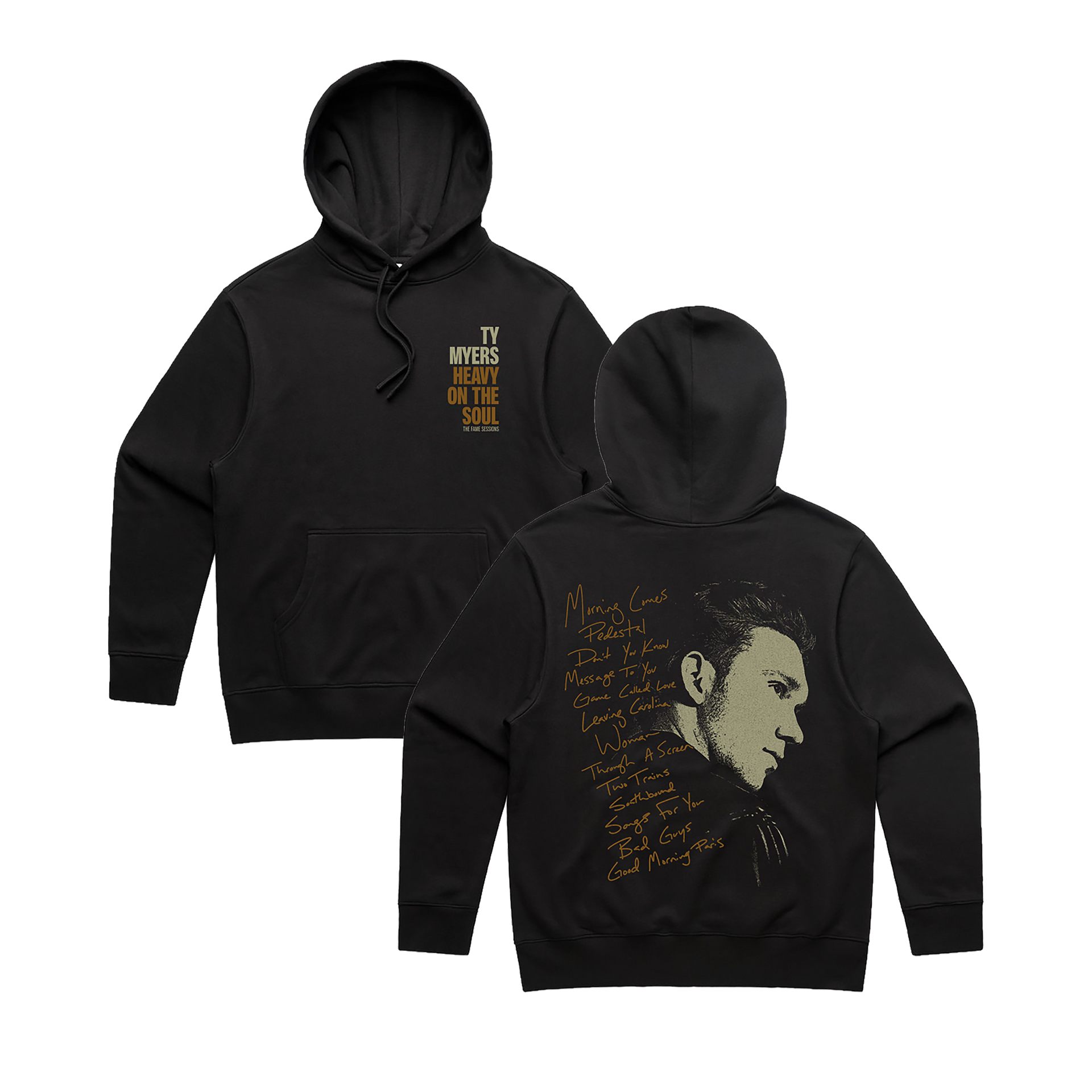 Heavy on the Soul Black Hoodie – Ty Myers
