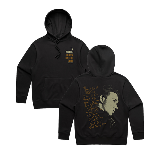 Heavy on the Soul Black Hoodie (Pre-Order)